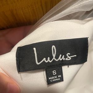 White sheer Lulu’s dress